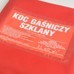 Koc gaśniczy szklany